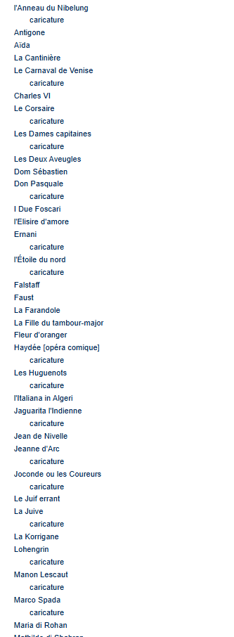 Example of the taxonomy structure for costume, continued